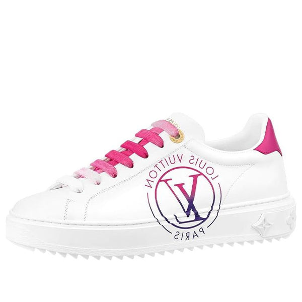 Кроссовки lv time out sneakers 'white pink' Louis Vuitton, белый