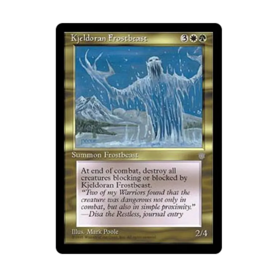 

CCG Кьелдоран Ледяной Зверь (U), MTG - Ice Age
