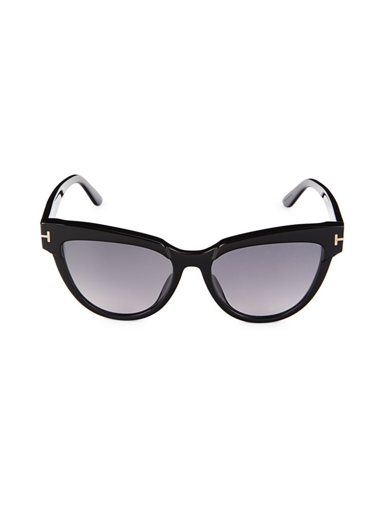 

Солнцезащитные очки «кошачий глаз» 57MM Tom Ford, черный