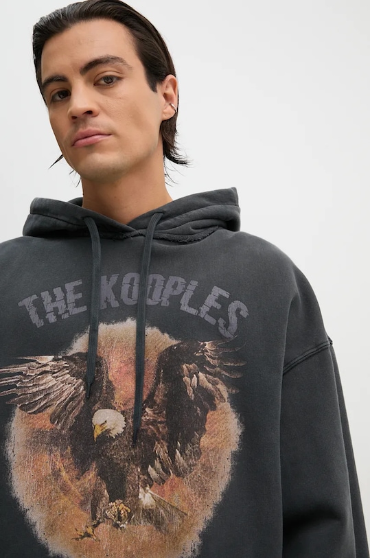 

Хлопковая толстовка The Kooples, серый