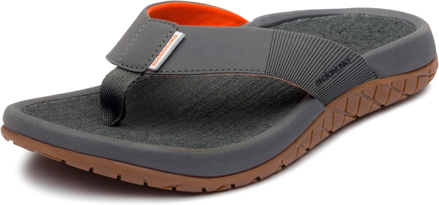 

Мужские сандалии Grundens FishFinder, Быстросохнущие, удобные и мужские шлепанцы с улучшенным сцеплением и полной поддержкой свода стопы для рыбалки и активного отдыха на природе, Anchor