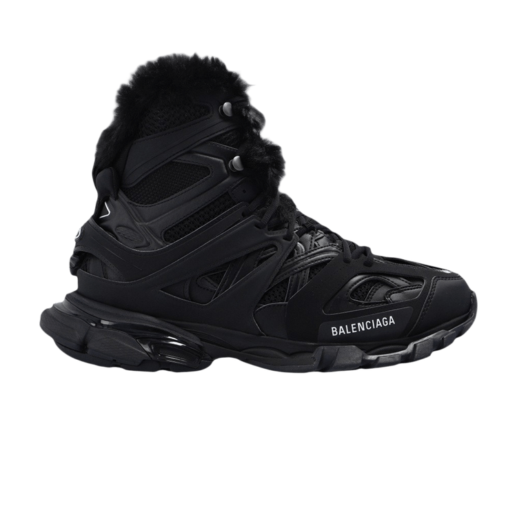 

Кроссовки Balenciaga Track Hike High 'Faux Fur - Black', черный
