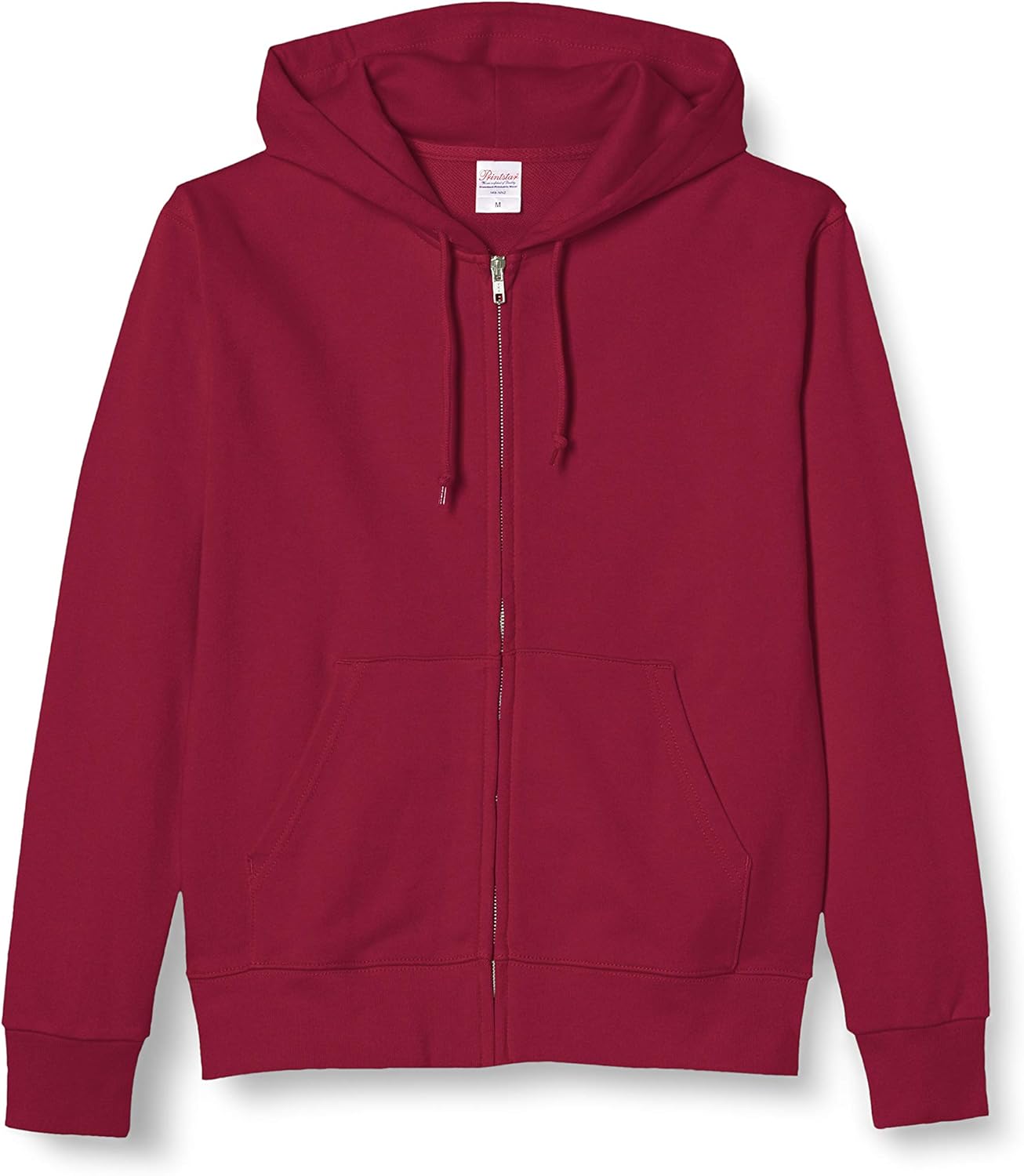 

Мужская толстовка Printstar 00189-NNZ, 273 г, на флисовой подкладке, стандартный капюшон с застежкой-молнией, красный/бордовый