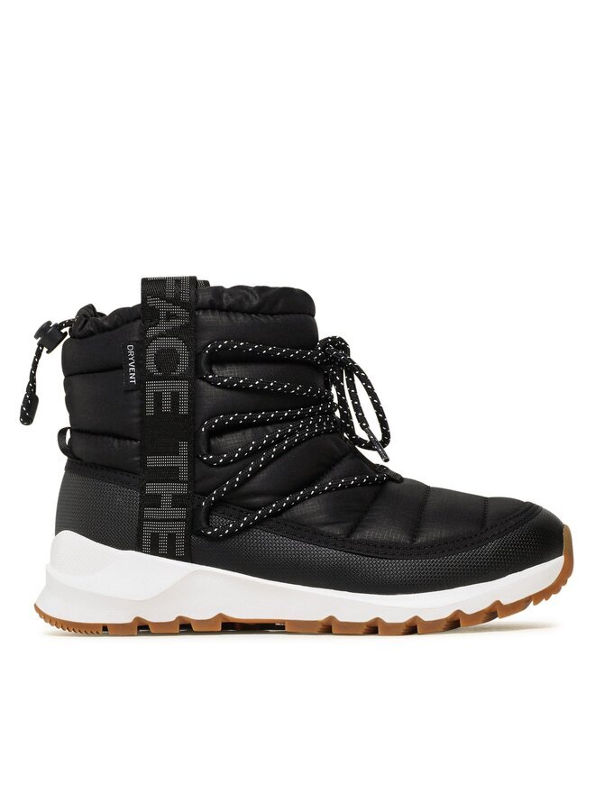 Женские зимние ботинки The North Face Thermoball текстильные стеганые, черный