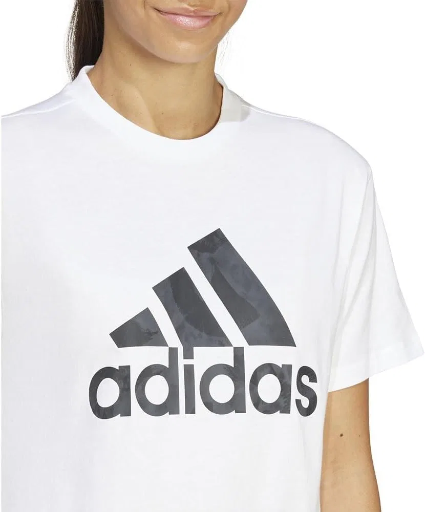 Футболка женская adidas, Light Purple, White — фото 4