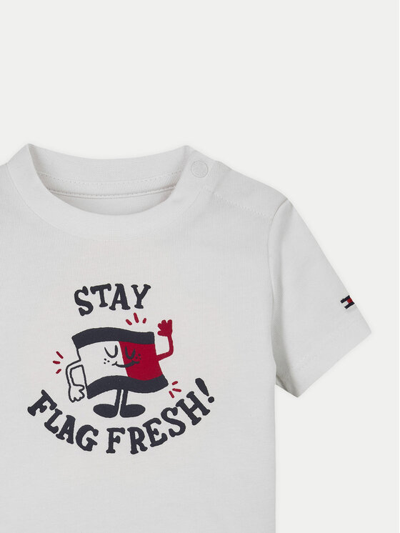 Футболка обычного кроя Graphic KN0KN01964 Tommy Hilfiger, белый — фото 2