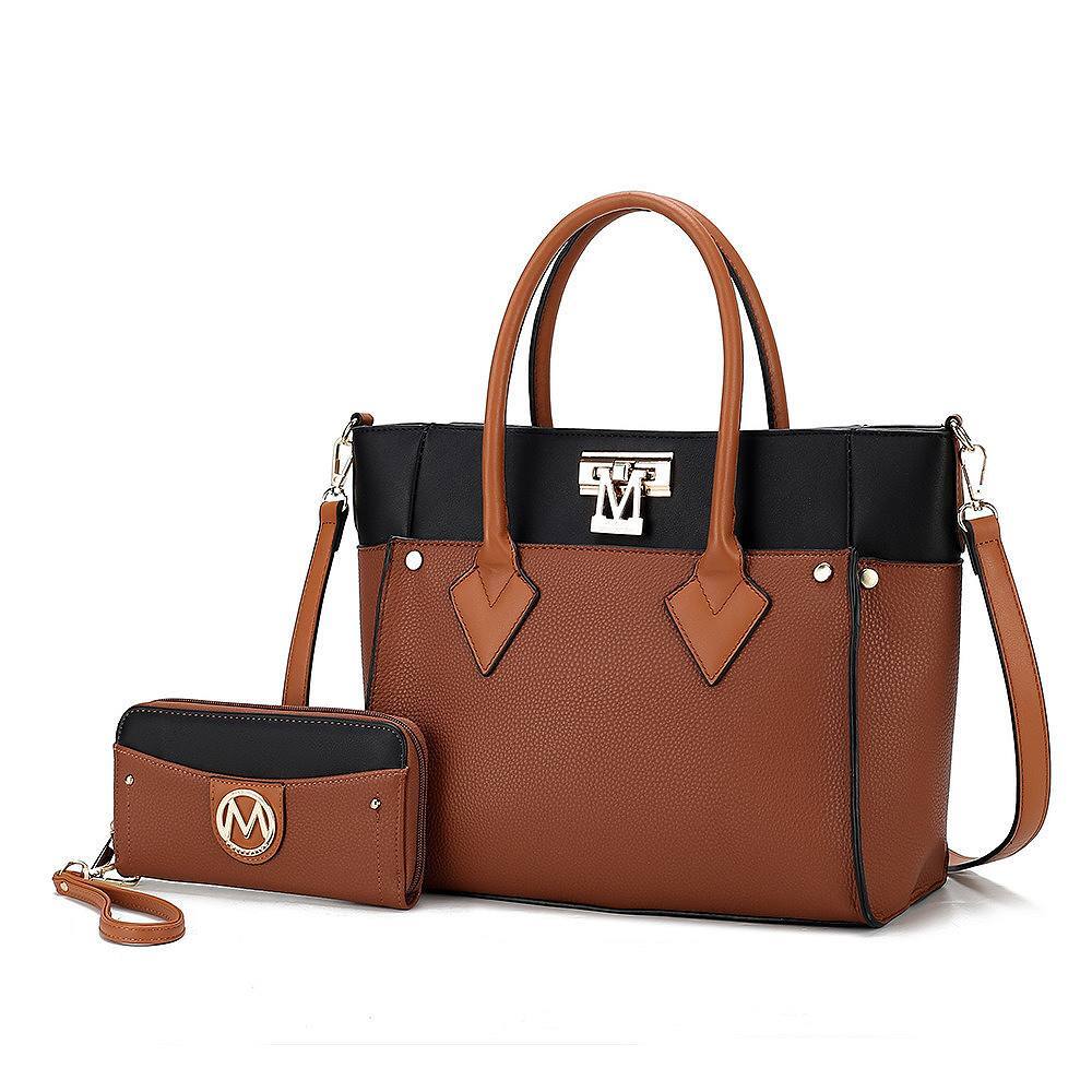 

Женская сумка-тоут и кошелек Brynlee Color-Block MKF Collection от Mia K, цвет Cognac