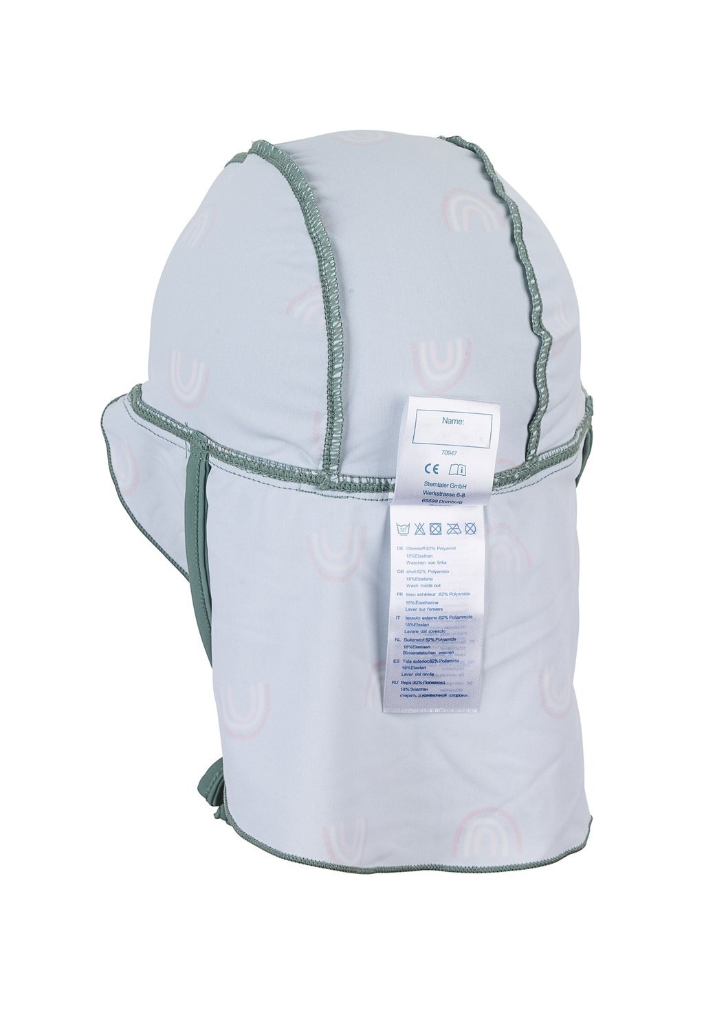 

Кепка BADEM�TZE MIT NACKENSCHUTZ REGENBOGEN Sterntaler, зеленый