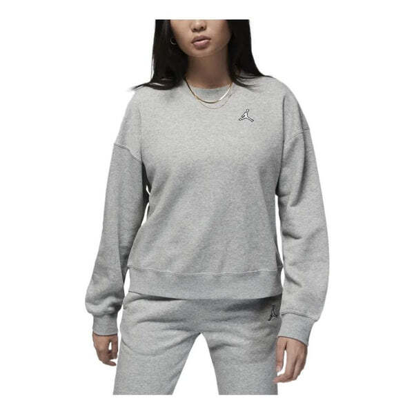 

Толстовка (WMNS) Air Jordan Brooklyn Fleece Crewneck Sweatshirt 'Grey', серый