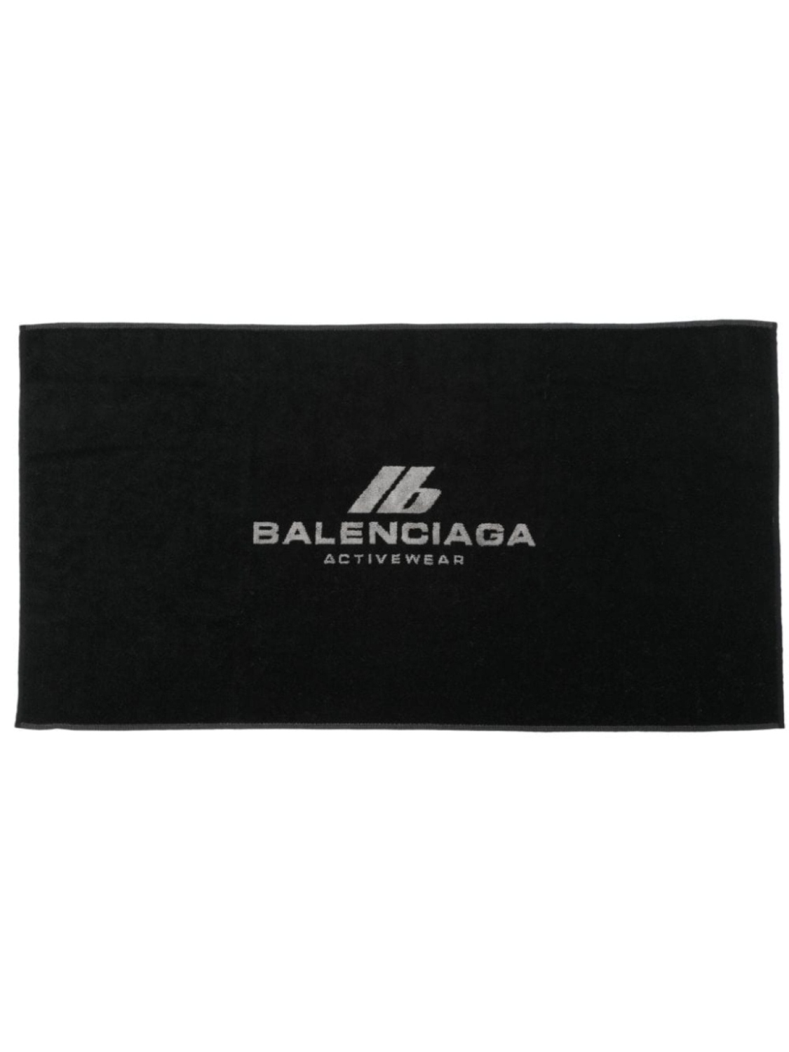 

Полотенце с логотипом Balenciaga и интарсией, черный