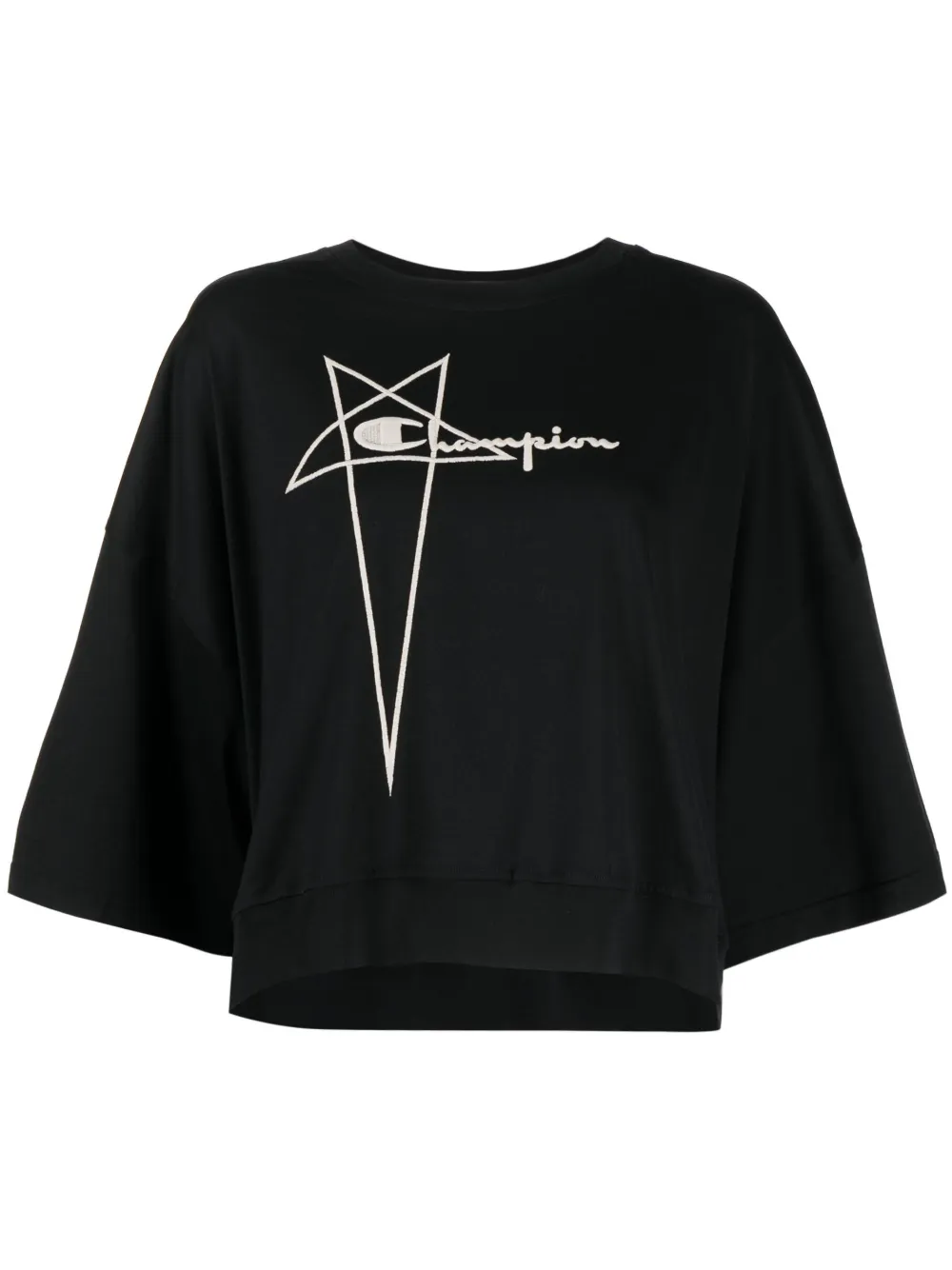 

Футболка с вышитым логотипом Rick Owens X Champion, черный