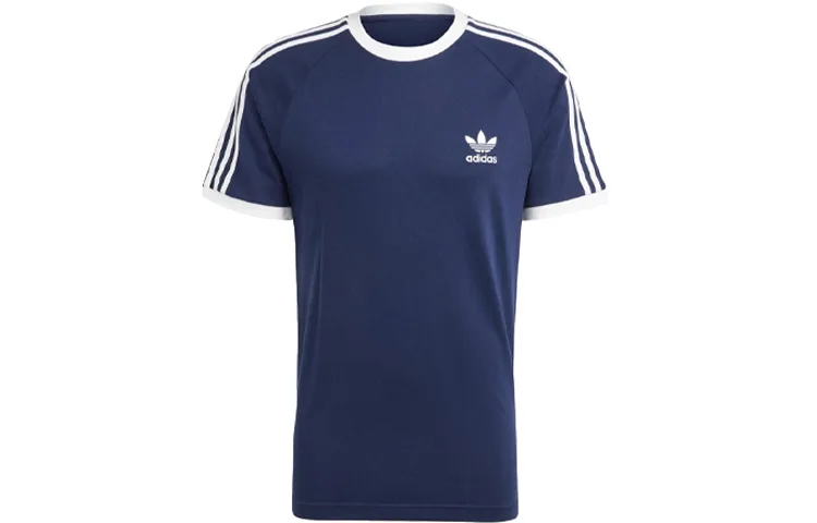 Футболка Adicolor Classics в полоску Adidas Originals, темно-индиго