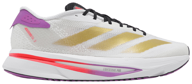 

Кроссовки adidas Adizero SL2 'White Gold Purple Burst', белый