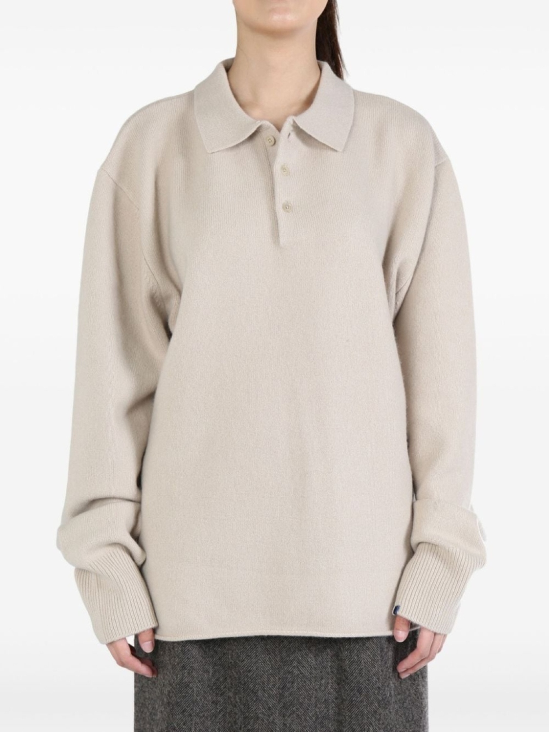 

Extreme cashmere свитер-поло Marylebone, нейтральный цвет