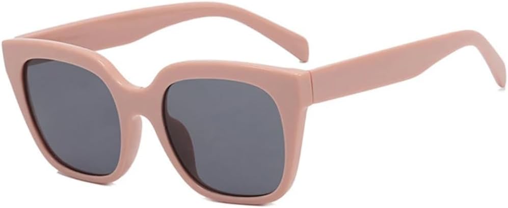 

Солнцезащитные очки с защитой UV400 | Маленькая оправа, линзы конфетного цвета | Для женщин и мужчин, для занятий спортом на открытом воздухе и вождения DSVIGF, Pink Gray