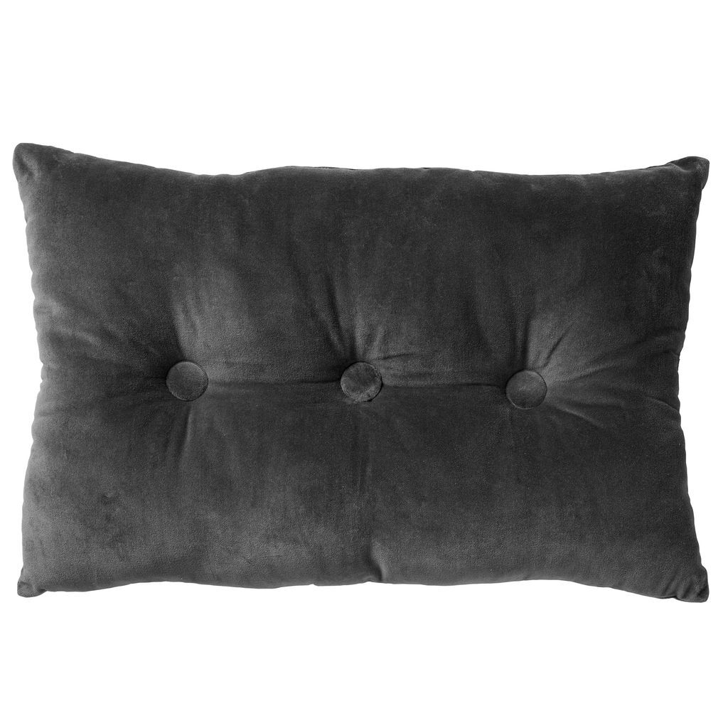 

Dutch Decor VALERIE - Подушка декоративная бархатная угольно-серая 40x60 см