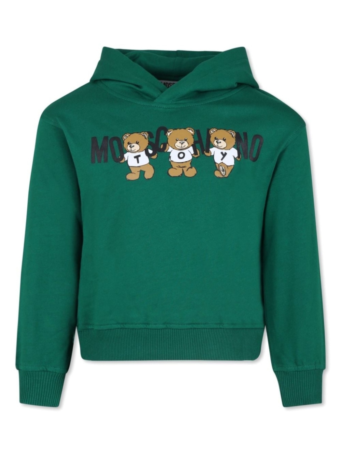 

Moschino Kids хлопковая толстовка с логотипом, зеленый