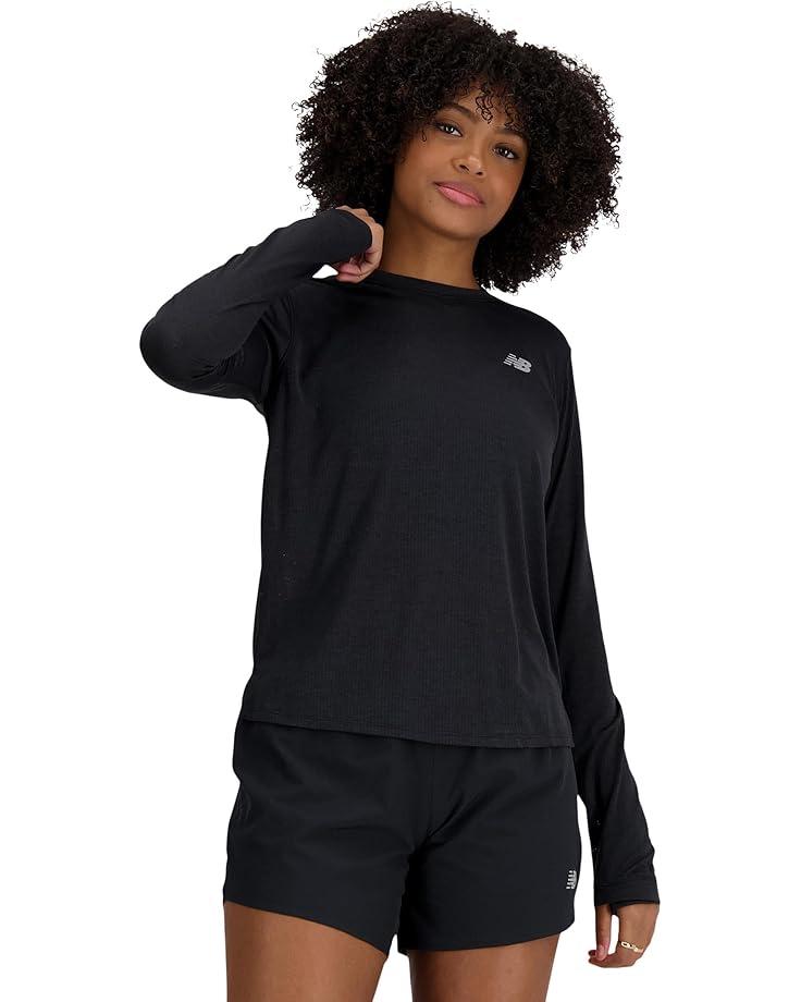 

Лонгслив New Balance Athletics Long Sleeve, цвет Black Heather