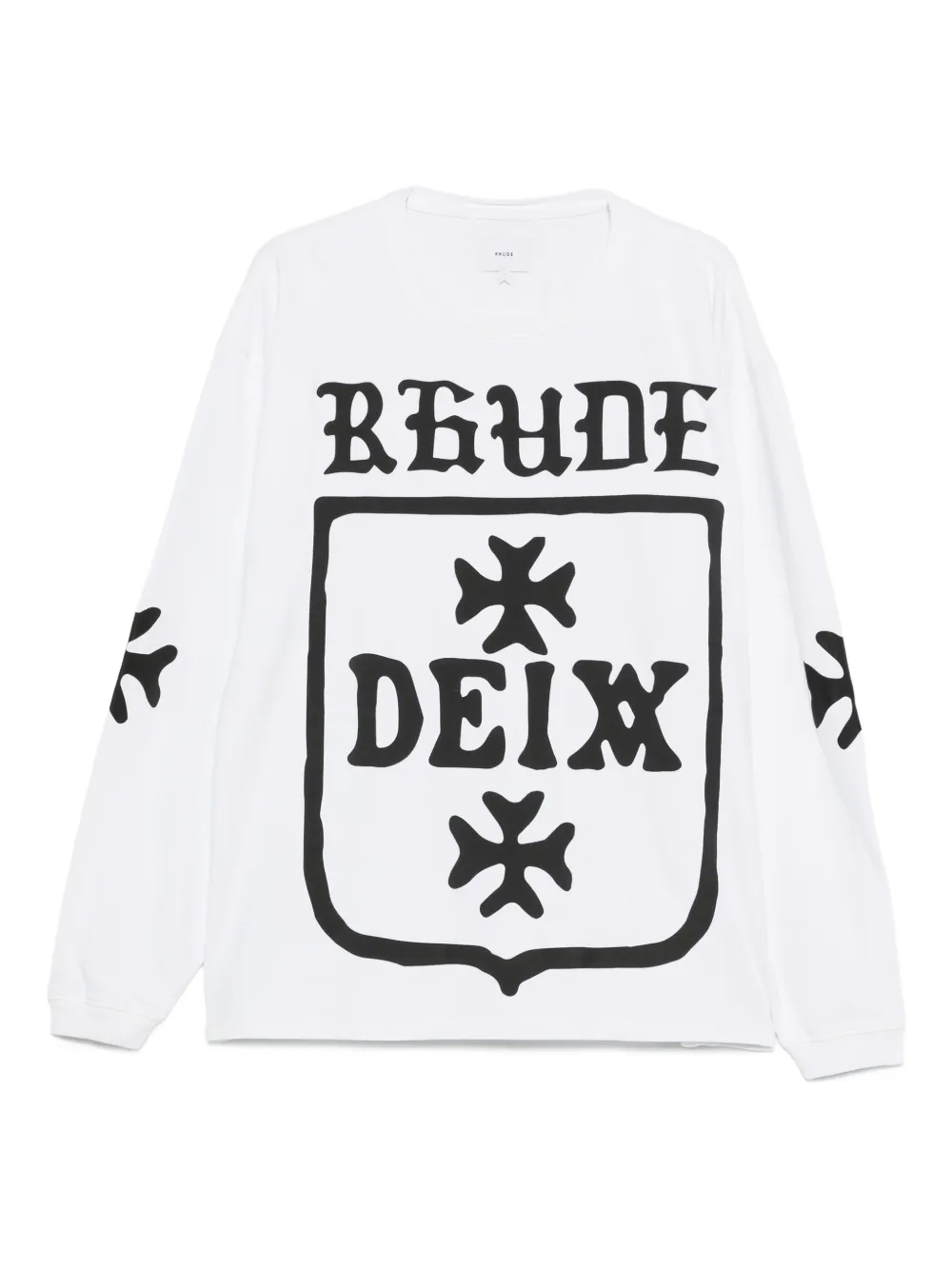 

Толстовка с длинными рукавами и принтом логотипа RHUDE, белый