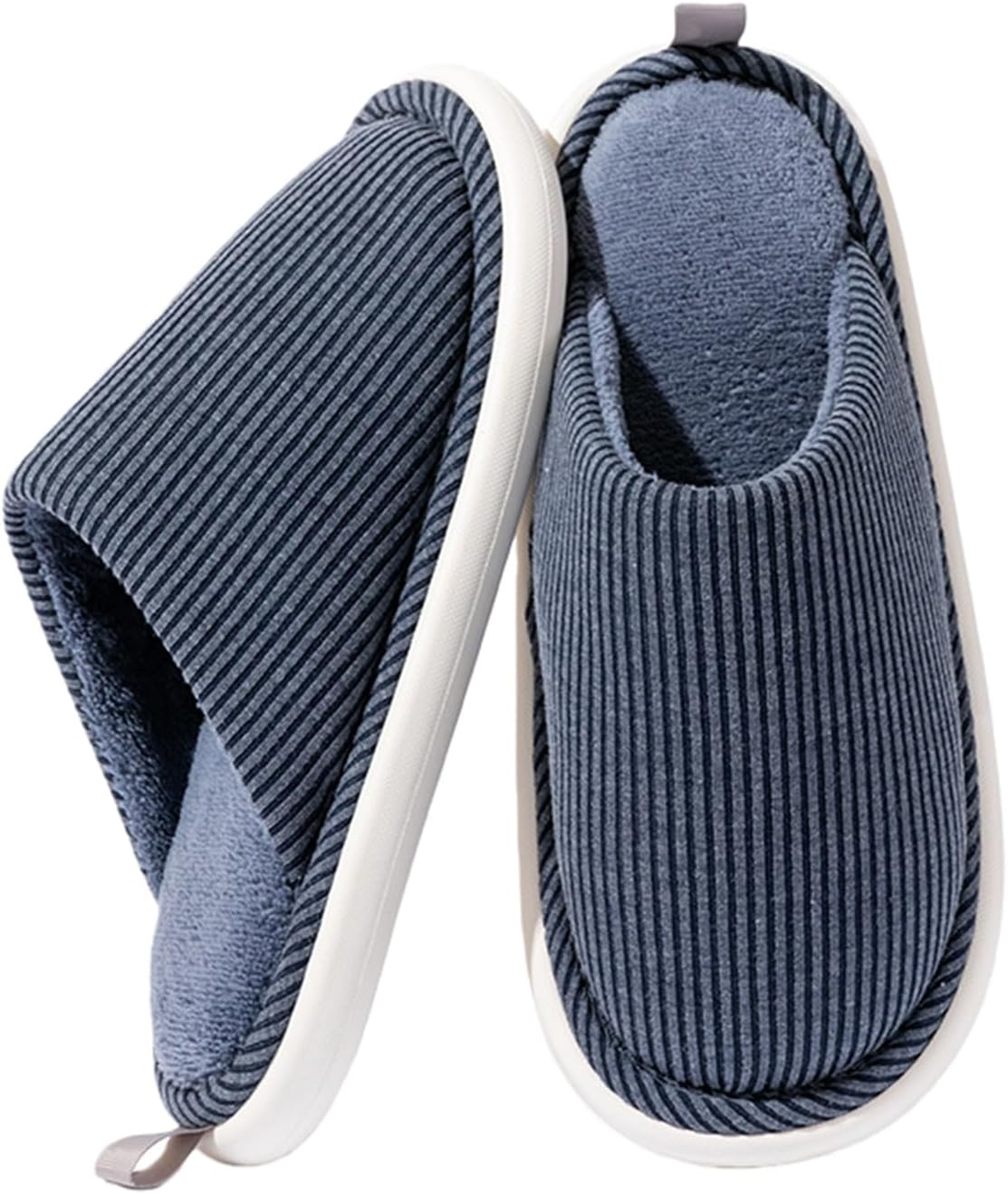 

Тапочки, мягкие тапочки-ботиночки для женщин и мужчин, противоскользящие, уютные, плюшевые, для дома и улицы, теплые тапочки Generic, темно-синий