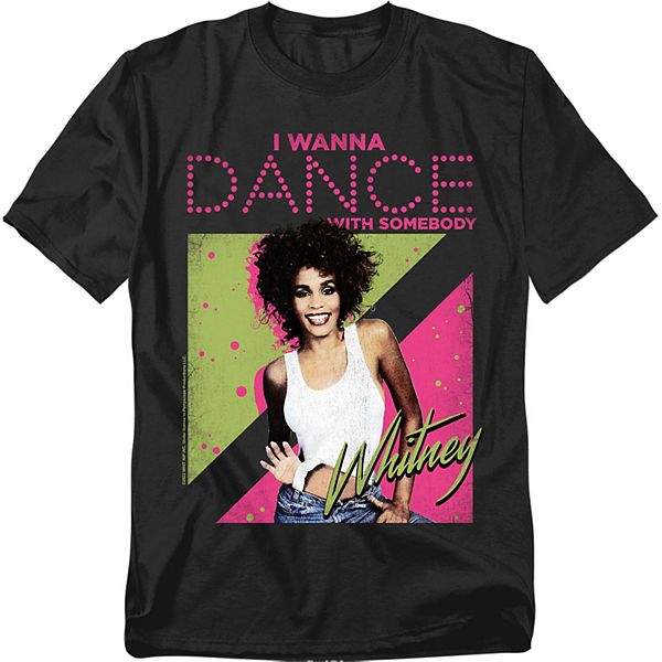 

Футболка с принтом Big & Tall Original & Unrestored Whitney Houston I Wanna Dance Licensed Character
