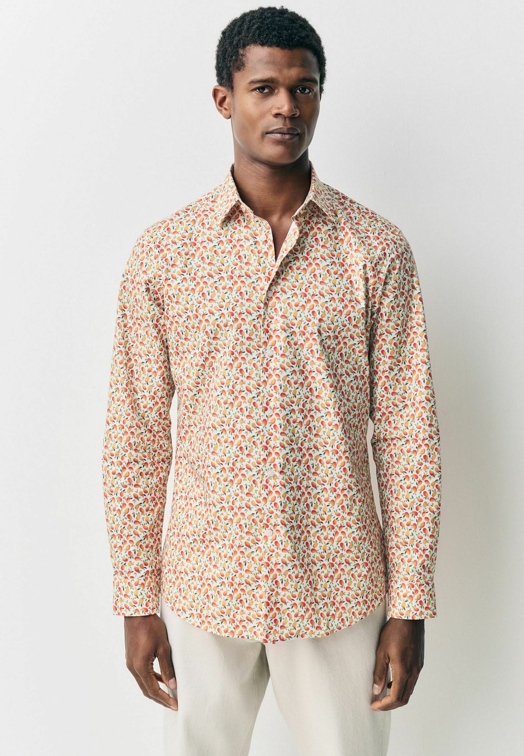 

Рубашка LONG SLEEVE SINGLE CUFF PRINTED Next, желтый