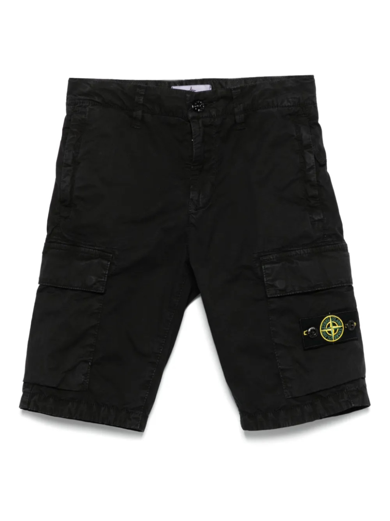 

Шорты с рисунком компаса Stone Island Junior, черный
