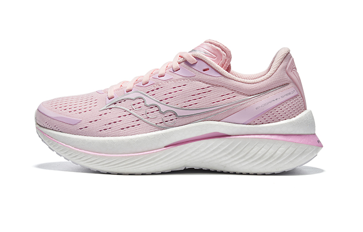 

Saucony Женские низкие беговые кроссовки Endorphin Speed 3, розово-белые