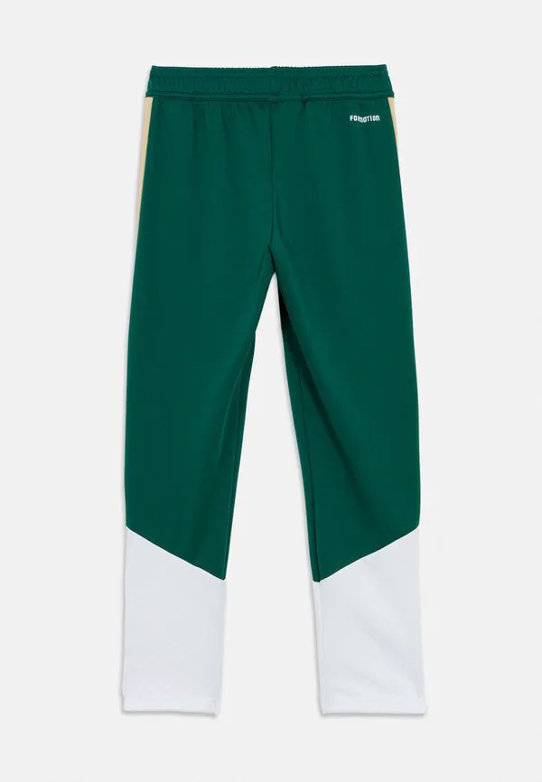Figc италия тренировочные штаны, детские спортивные штаны унисекс Adidas Performance, Collegiate Green — фото 2