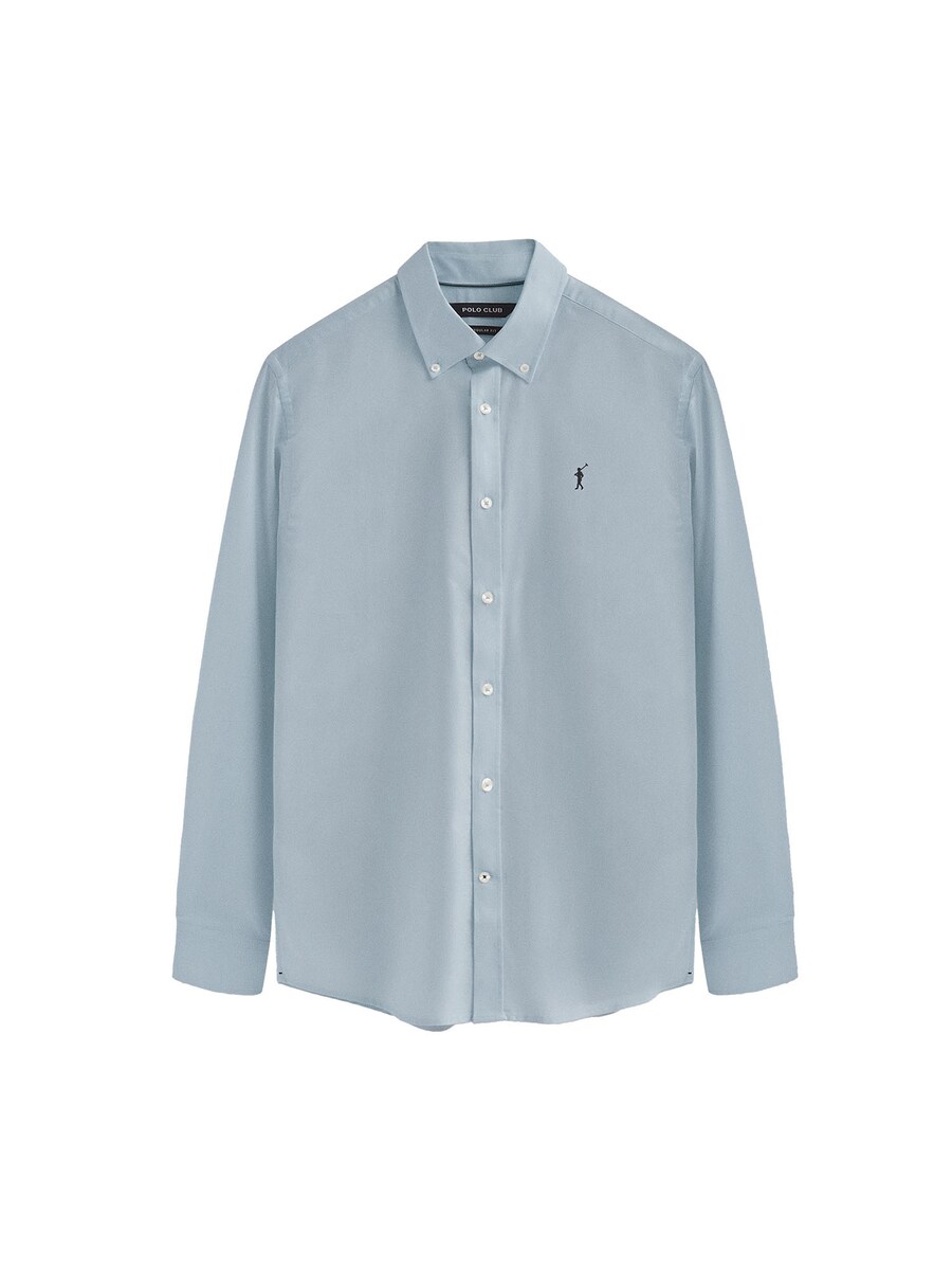 

Рубашка на пуговицах классического кроя Polo Club, светло-голубой
