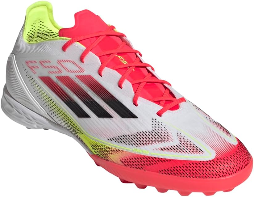 Кроссовки adidas F50 Pro Turf для взрослых, унисекс, белый/черный/желтый — фото 2
