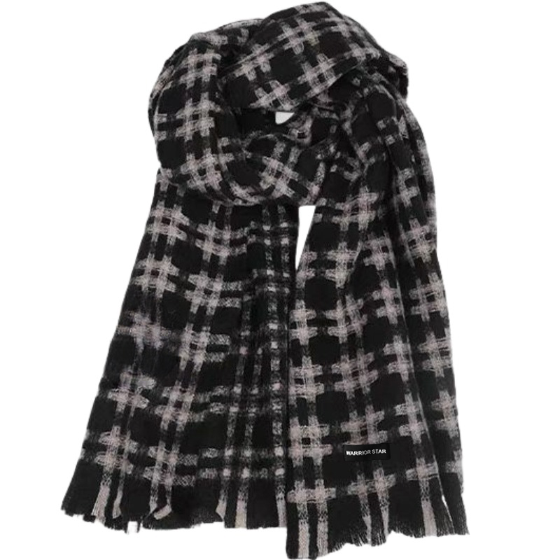 

Шарф из полиэстера вязаный для женщин WARRIOR, черный