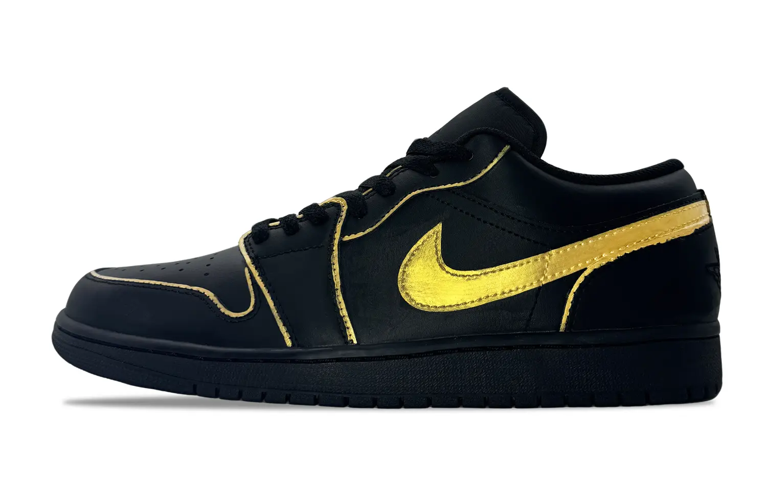 

Jordan Мужские низкие винтажные баскетбольные кроссовки Air 1 с кожаной амортизацией, износостойкие, черный