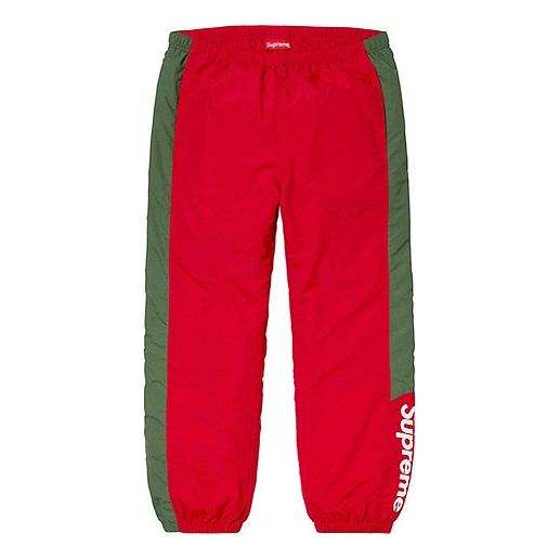 

Брюки fw19 week 1 side logo track pant logo Supreme, красный