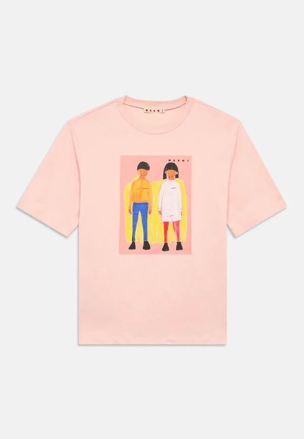 Футболка унисекс с принтом Marni, Pastel Pink