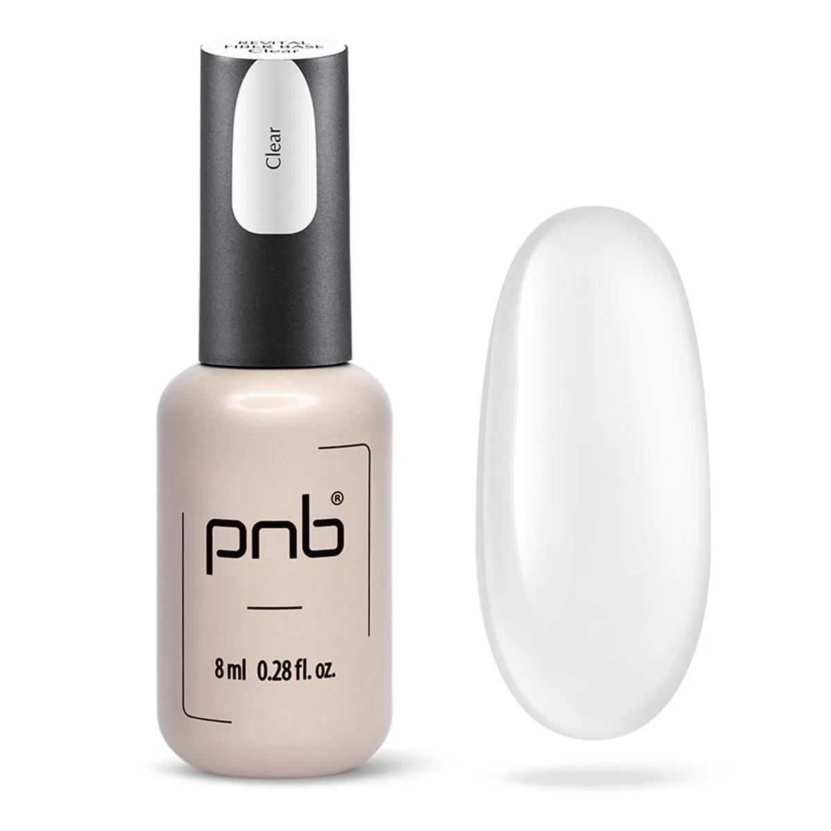 База для гель-лака Professional Nail Boutique UV/LED Revital Fibre Base, прозрачная, 8 мл Pnb Professional Nail Boutique