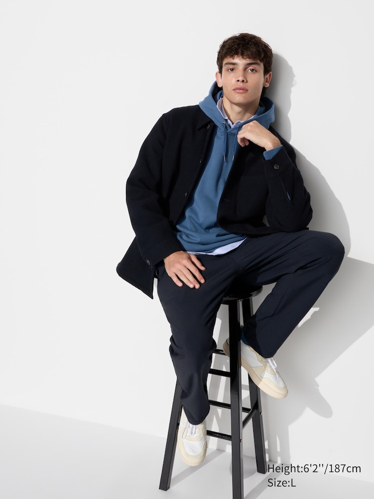 

Легкие брюки heattech эластичные, короткие Uniqlo, цвет 69 синий