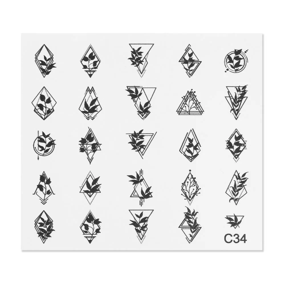 Тату для дизайна ногтей «Nail Art Tattoo C34» от Cupio Cupio