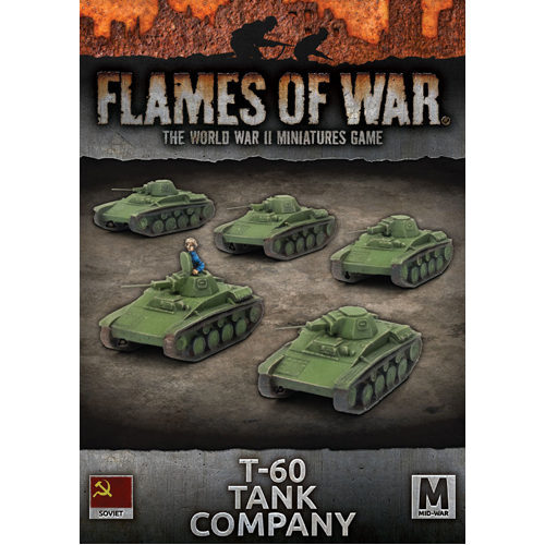

Фигурки Flames Of War: T-60 Tank Company