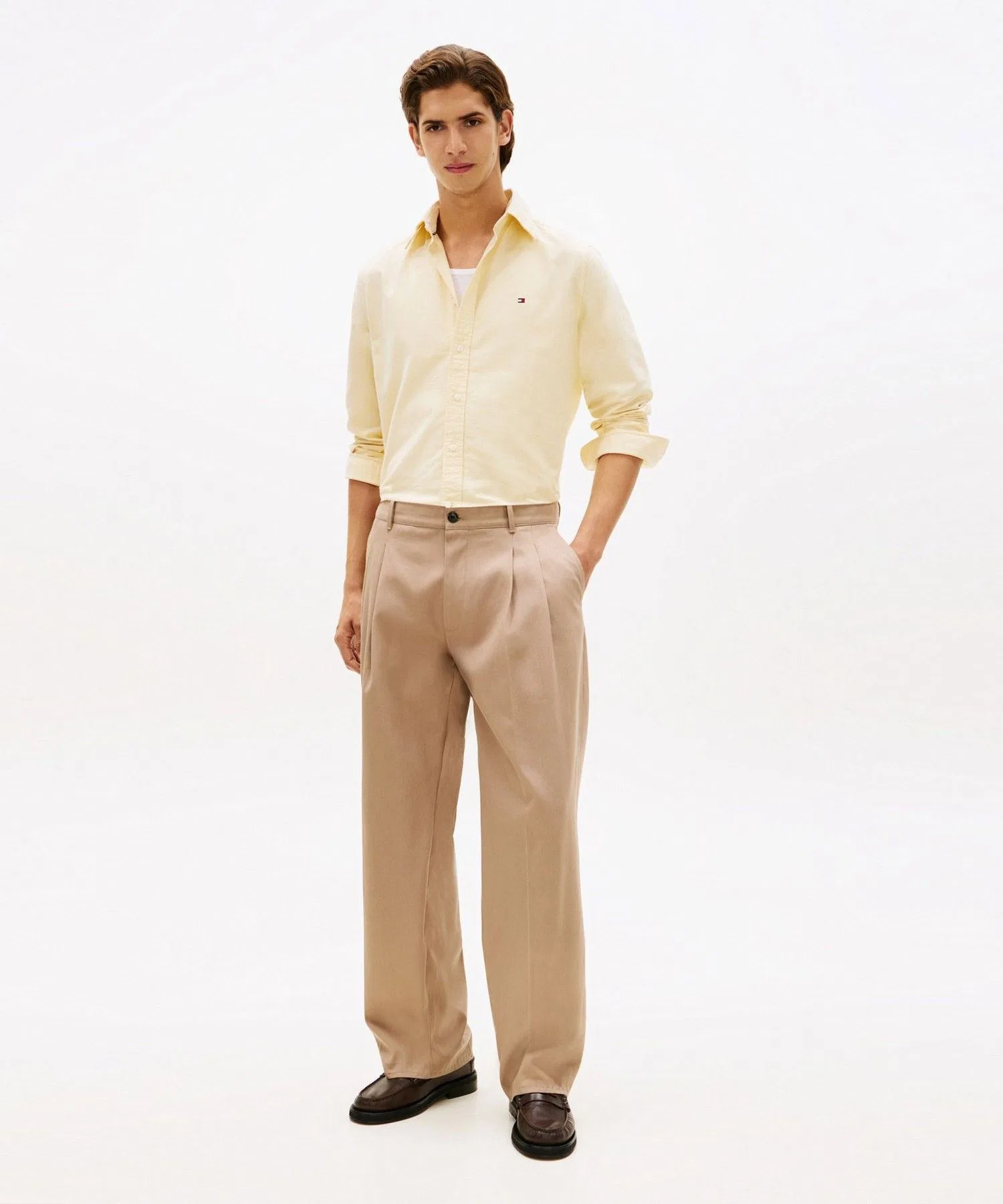 Мужская рубашка Tommy Hilfiger Heritage Oxford Solid — фото 4