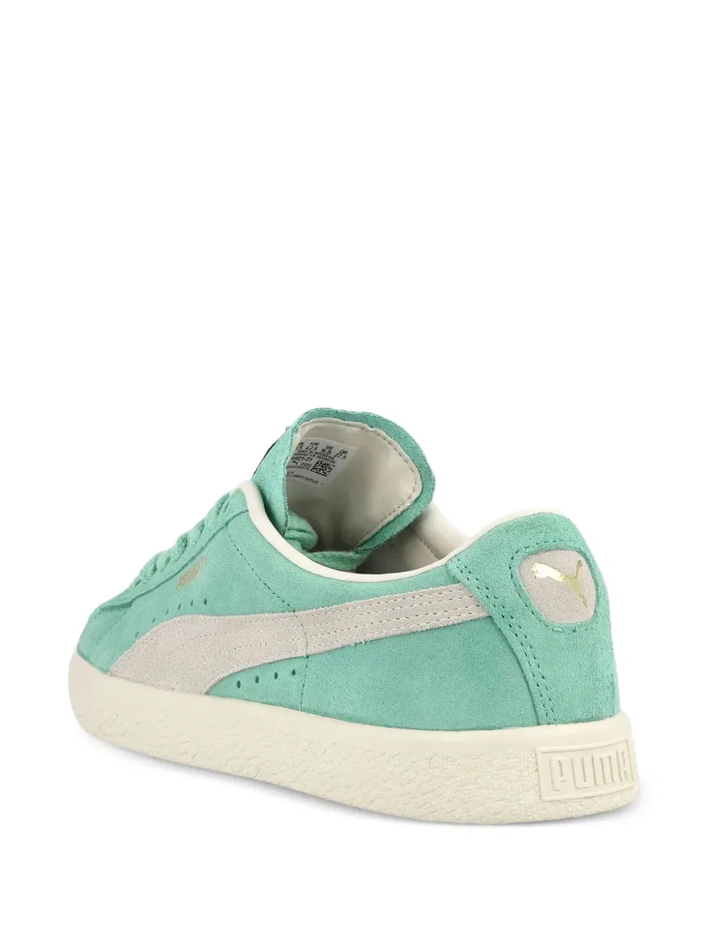 Винтажные замшевые кроссовки Puma, зеленый — фото 2