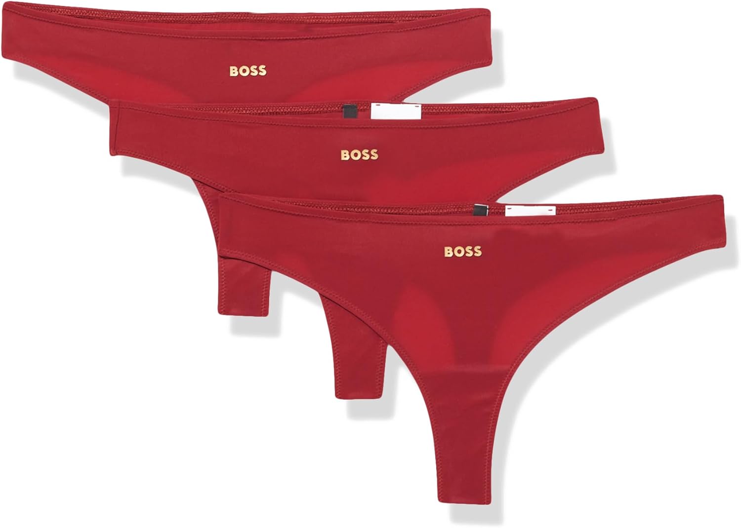 

Подарочный набор из 3 женских трусиков-стрингов BOSS из мягкого модала, Crimson Red