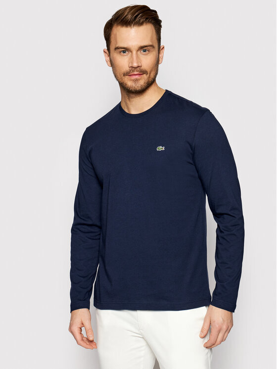 

Классический крой с длинными рукавами Lacoste, синий