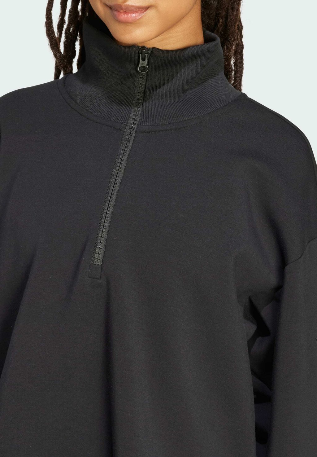 Толстовка ALL SOFT LUX QUARTER Adidas Sportswear, черный — фото 3