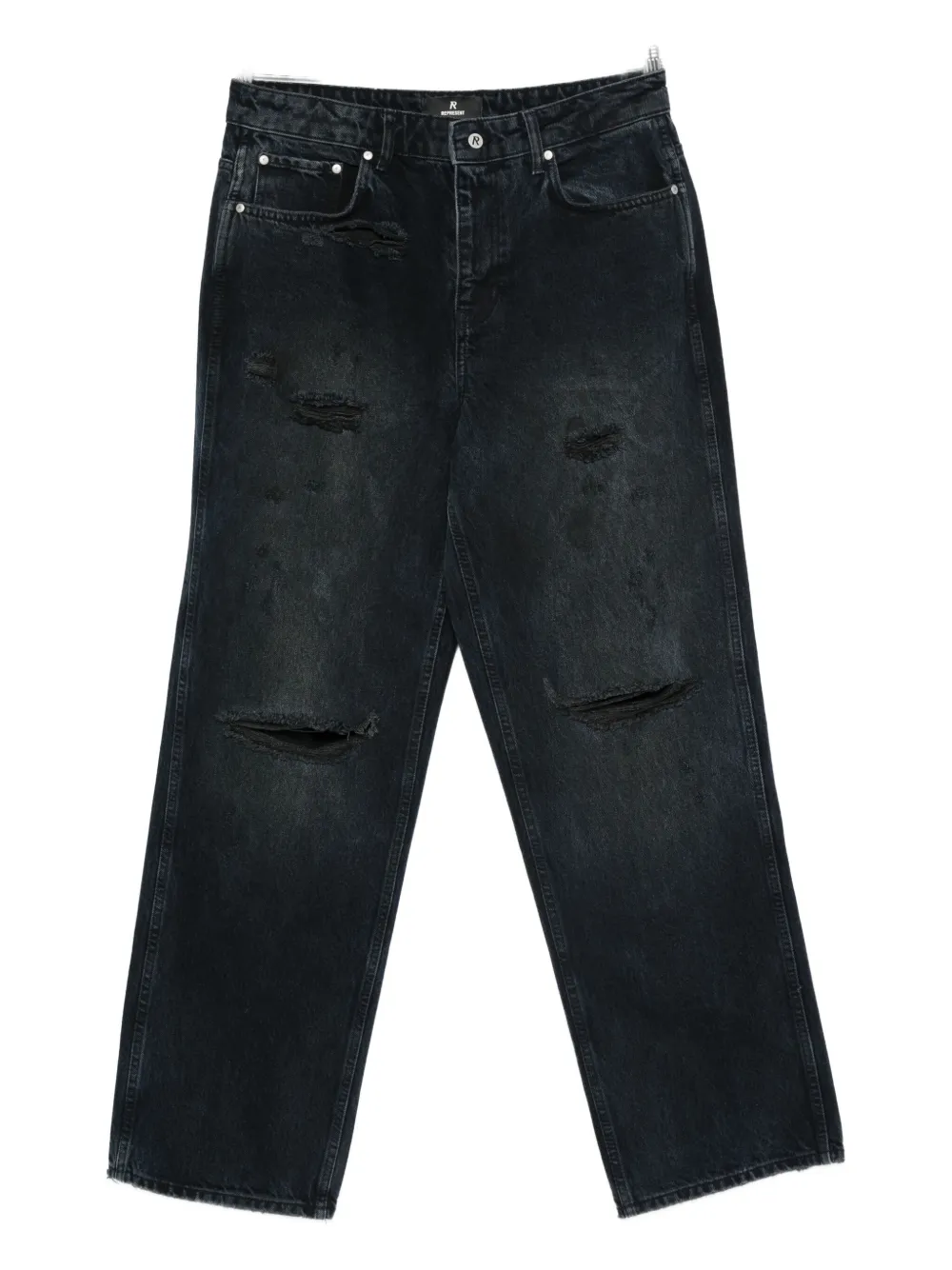 

R3 свободные джинсы с потертостями Represent, черный