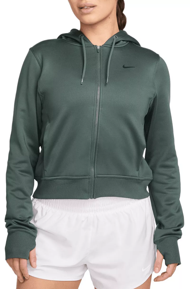 

Женская худи с молнией во всю длину Nike Therma-FIT One, цвет Vintage Green