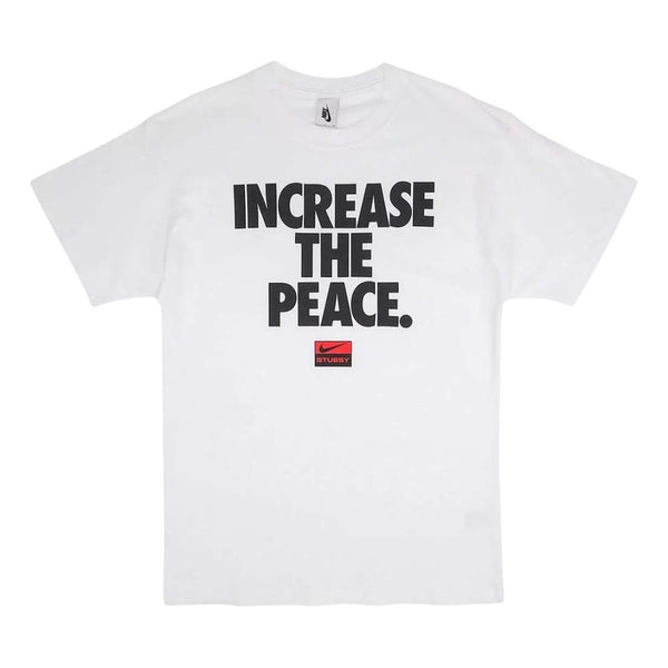

Футболка x stussy increase the peace t-shirt 'white' Nike, белый