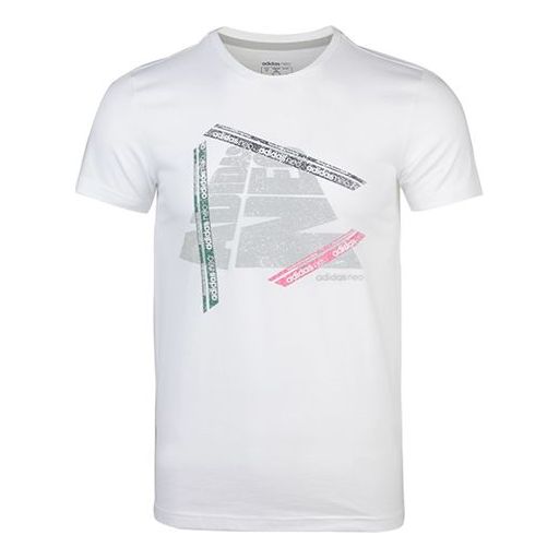 

Футболка neo m fsves printing short sleeve white Adidas, белый