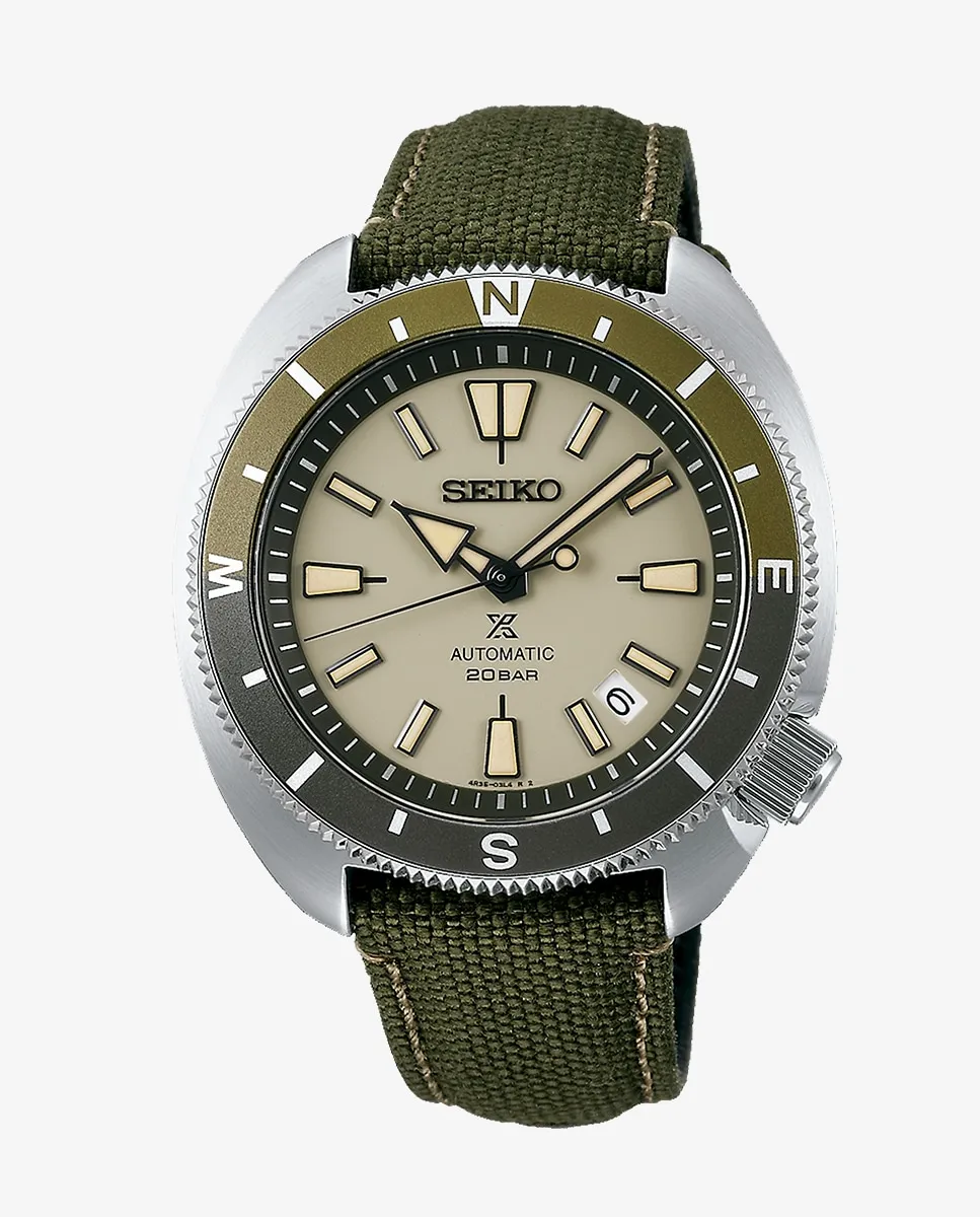 

Мужские часы Prospex SRPG13K1 с нейлоновым и зеленым ремешком Seiko, зеленый