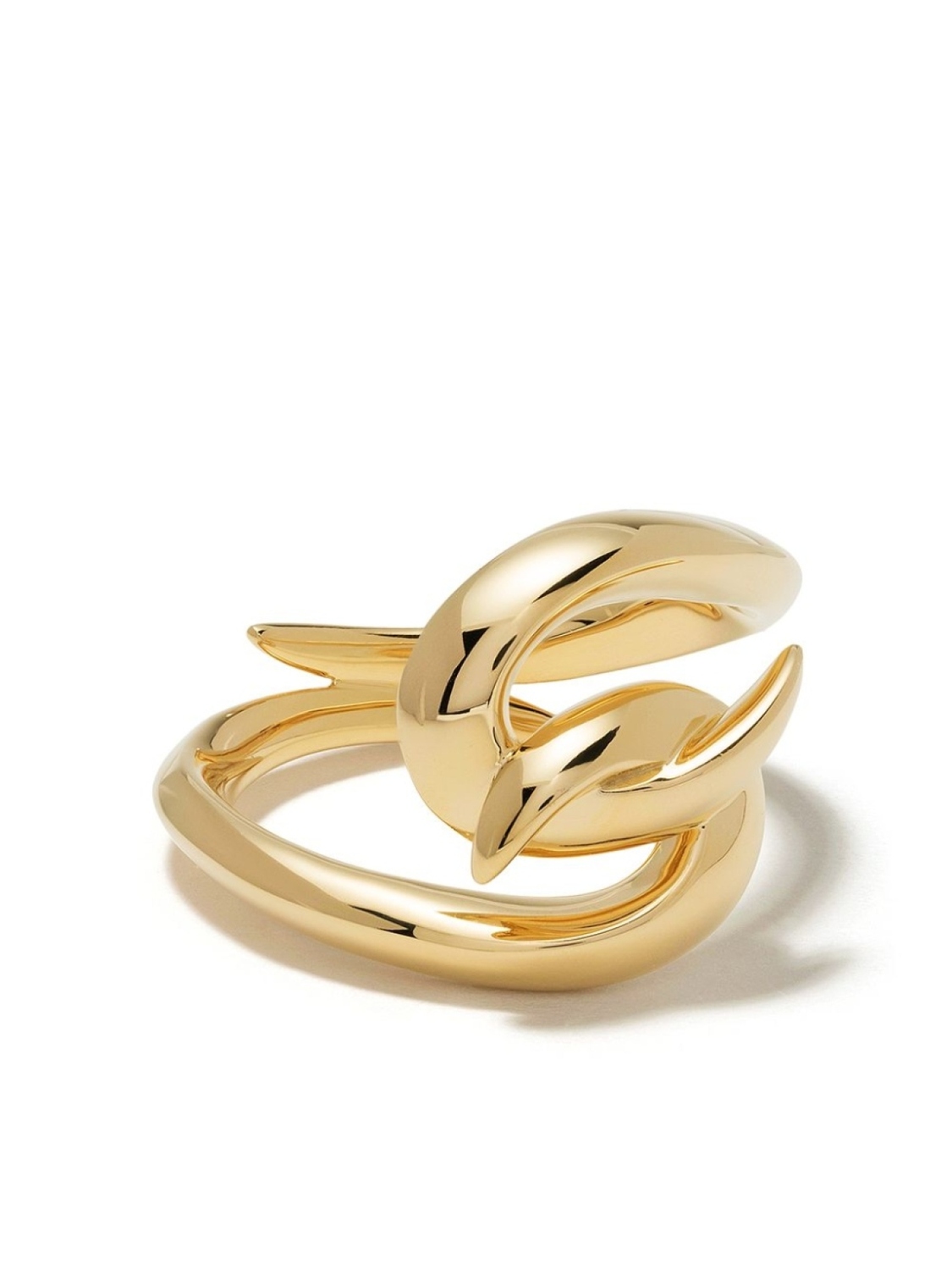 

Серебряное кольцо Hook Shaun Leane, золотой
